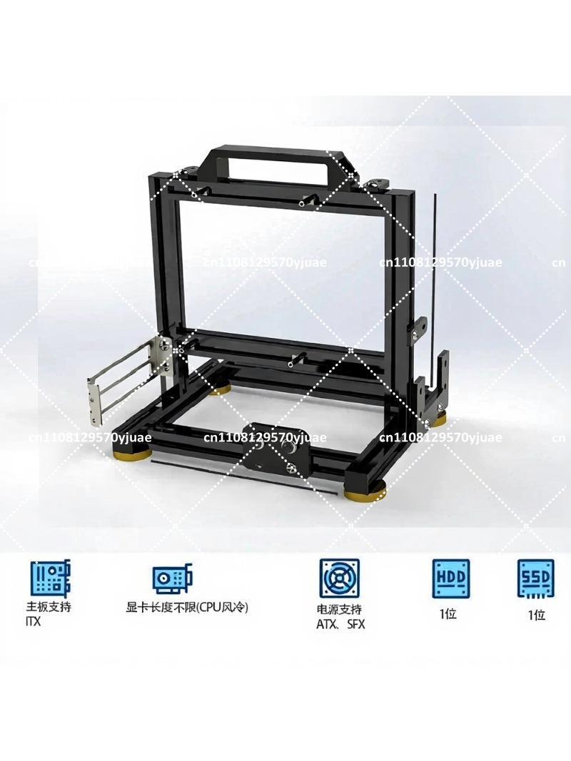 Aluminum Open Frame Test Bench Water Cooling - Telaio per Banco di Prova PC