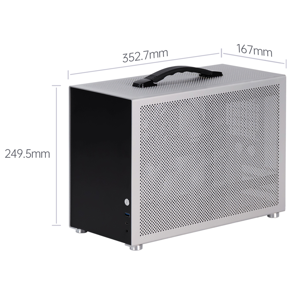 Case PC Mini ITX Portatile Mod - Portable Aluminum Itx Case Carry Handle recensione e prezzo
