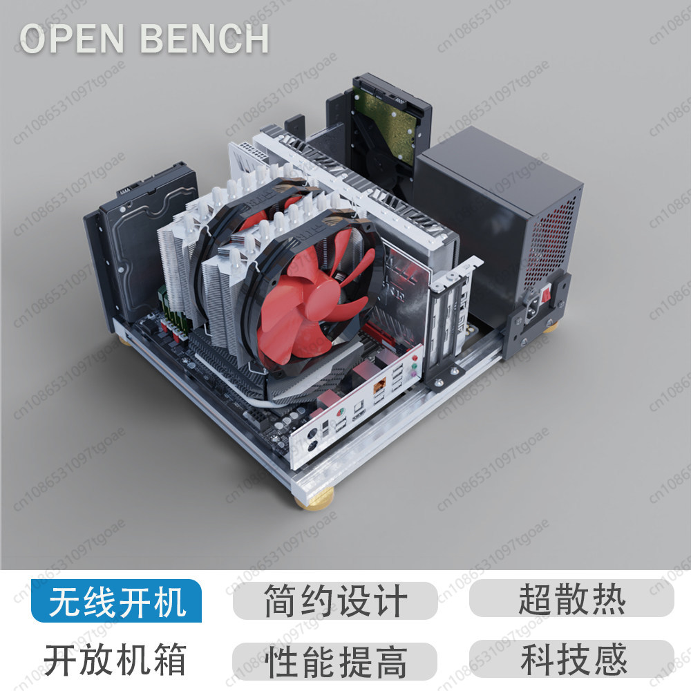 Chassis PC Open Air in Allumin - Aluminum Open Frame Test Bench Water Cooling recensione e prezzo